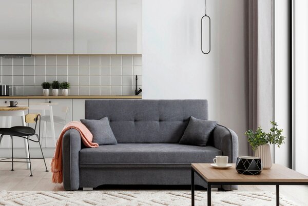 ROZKLADACIA POHOVKA, textil, sivá MID.YOU - Sedačky, Online Only