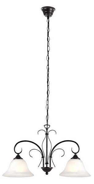 GLOBO 68410-2 - Luster na reťazi ARIES 2xE27/60W/230V
