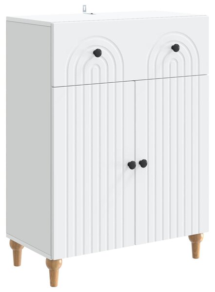Servírovacia skriňa Biela 66 x 34,5 x 90 cm Kompozitné drevo