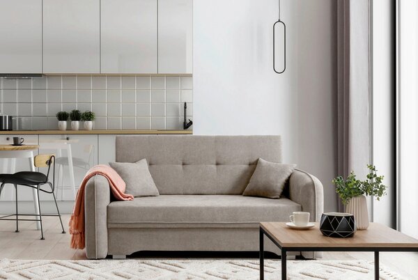 ROZKLADACIA POHOVKA, textil, svetlohnedá MID.YOU - Sedačky, Online Only