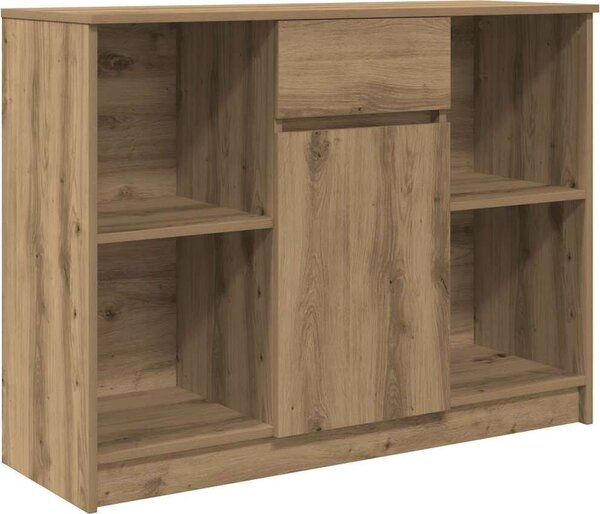 Komoda so zásuvkou, dub artisan 101x35x76 cm, kompozitné drevo