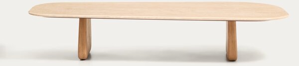 MUZZA Konferenčný stolík Bonnie 147 x 65 cm Prírodný