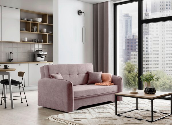 ROZKLADACIA POHOVKA, textil, ružová MID.YOU - Sedačky, Online Only