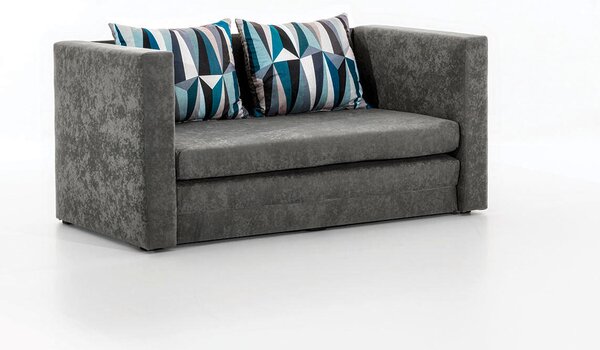 ROZKLADACIA POHOVKA, textil, modrosivá MID.YOU - Sedačky, Online Only