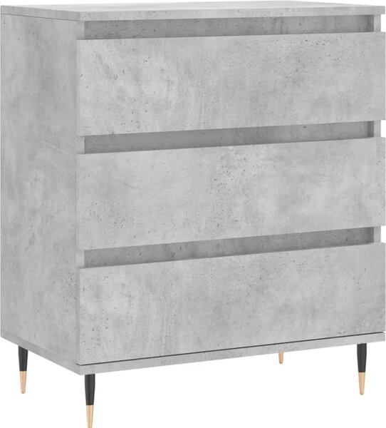 Komoda betónovo sivá 60x35x70 cm spracované drevo