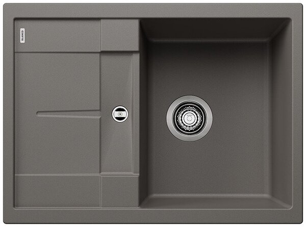 Blanco Metra 45 S Compact, silgranitový drez 680x500x190 mm, 1-komorový, sivá vulkán, BLA-527286