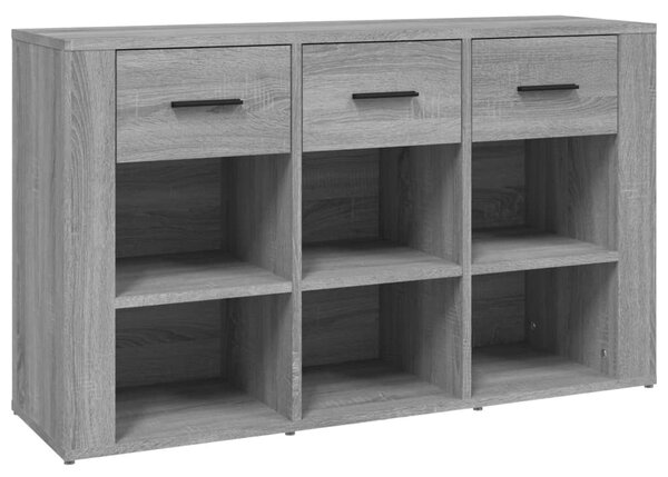 Komoda sivá sonoma 100x30x59,5 cm spracované drevo