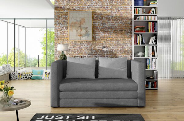 ROZKLADACIA POHOVKA, textil, sivá, svetlosivá MID.YOU - Sedačky, Online Only