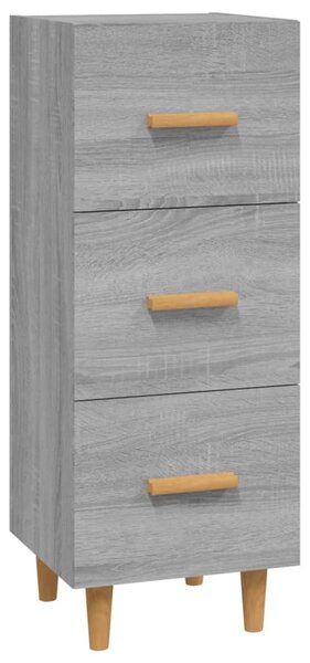 Komoda sivý dub sonoma 34,5x34x90 cm spracované drevo