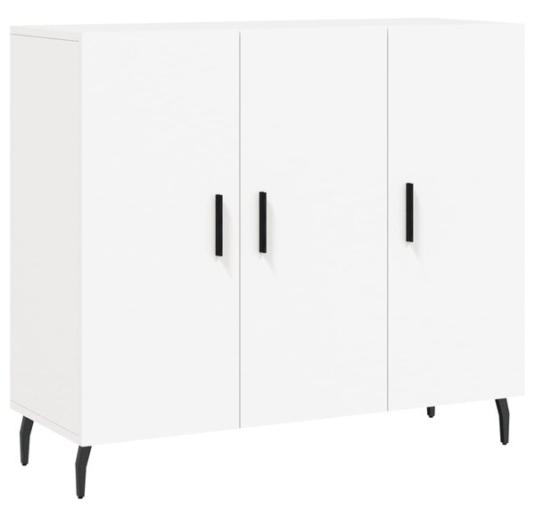 Komoda biela 90x34x80 cm kompozitné drevo