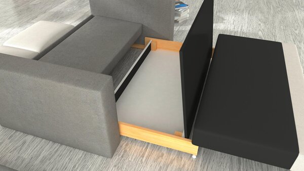 ROZKLADACIA POHOVKA, textil, krémová MID.YOU - Sedačky, Online Only