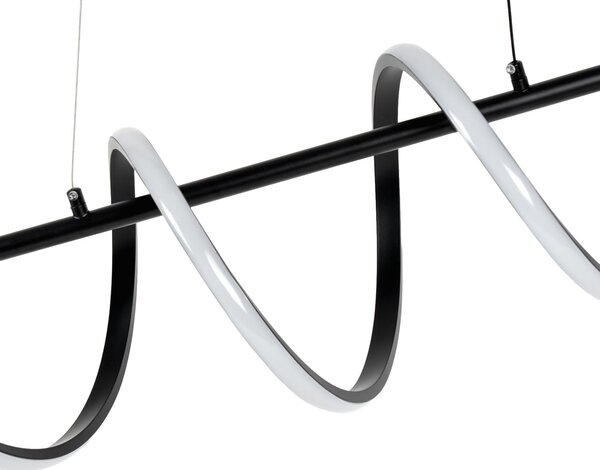 MUZZA Stropná lampa Ruanes, čierna