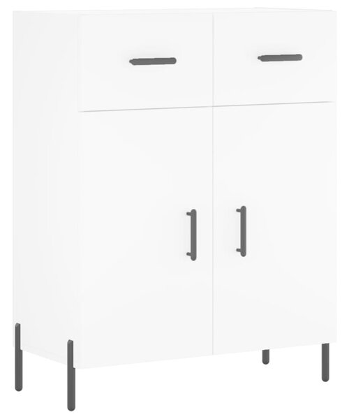 Komoda biela 69,5x34x90 cm kompozitné drevo