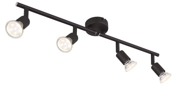 GLOBO 57382-4L - LED Bodové svietidlo OLIWA 4xGU10/3W/230V čierna