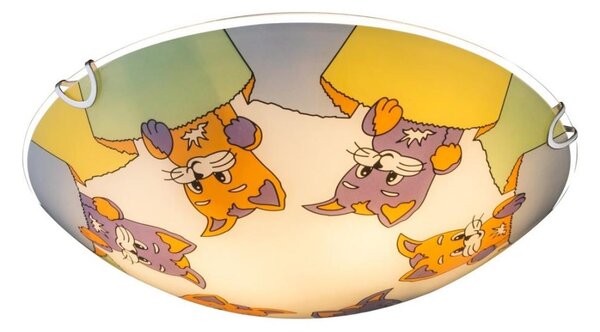 Globo 40606 - Detské stropné svietidlo KIDDY 2xE27ILLU/60W/230V