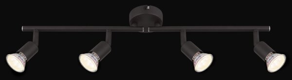 GLOBO 57382-4L - LED Bodové svietidlo OLIWA 4xGU10/3W/230V čierna