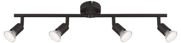 GLOBO 57382-4L - LED Bodové svietidlo OLIWA 4xGU10/3W/230V čierna