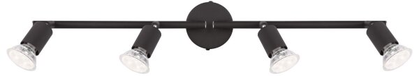 GLOBO 57382-4L - LED Bodové svietidlo OLIWA 4xGU10/3W/230V čierna