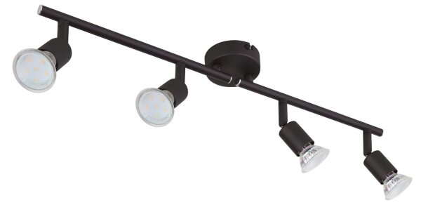 GLOBO 57382-4L - LED Bodové svietidlo OLIWA 4xGU10/3W/230V čierna