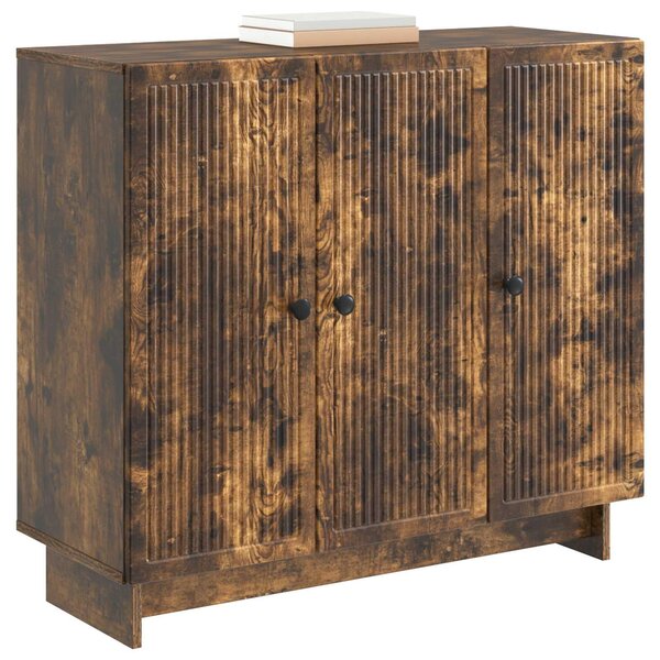 Servírovacia skriňa Dymový dub 89 x 34,5 x 80 cm