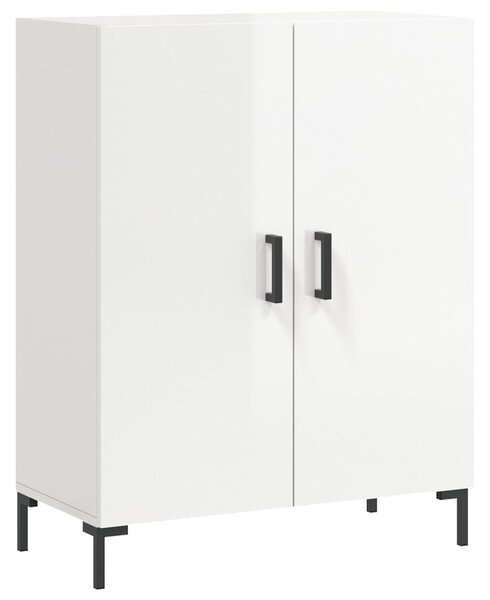 Komoda lesklá biela 69,5x34x90 cm spracované drevo