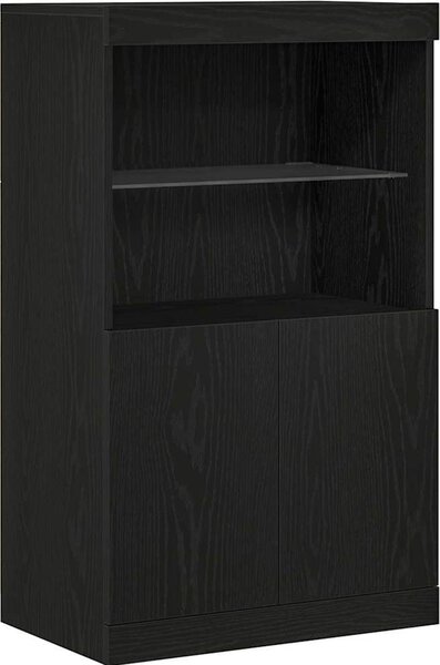 LED komoda Čierna 60 x 37 x 100 cm Kompozitné drevo