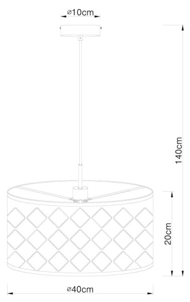 Globo 15228H - Luster na lanku KIDAL 1xE27/60W/230V