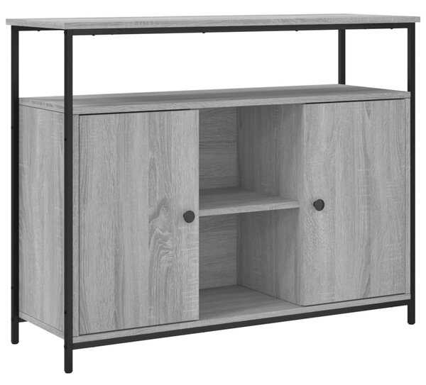 Komoda sivá sonoma 100x35x80 cm kompozitné drevo