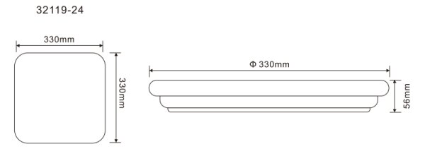 GLOBO 32119-24 - LED Vonkajšie stropné svietidlo DORI LED/24W/230V IP54
