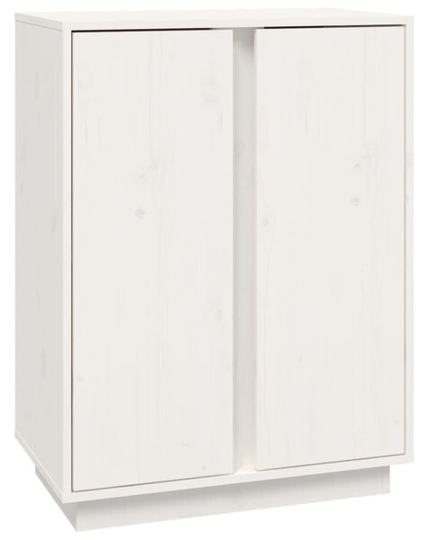 Komoda biela 60x35x80 cm borovicový masív