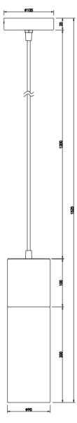 GLOBO 21000HN - Luster na lanku ANNIKA 1xE27/25W/230V pr. 10,5 cm chróm