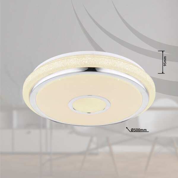 GLOBO 48389-40 - LED stropné svietidlo s diaľkovým ovládaním DANI LED/40W/230V