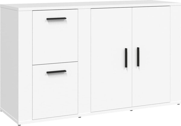 Komoda biela 100x33x59,5 cm spracované drevo