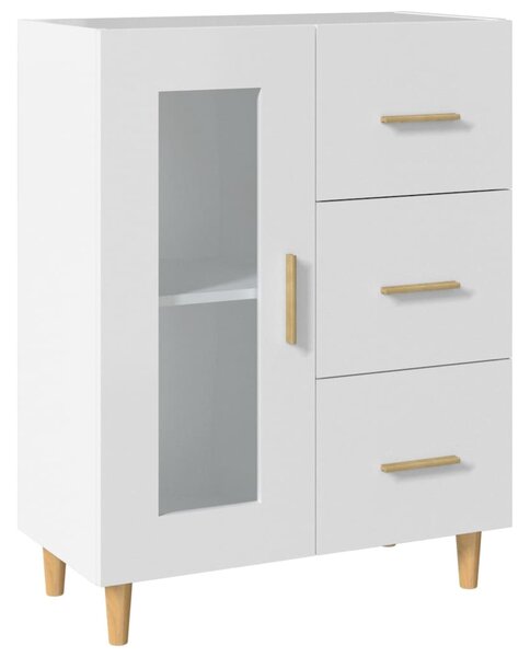 Komoda biela 69,5x34x90 cm kompozitné drevo