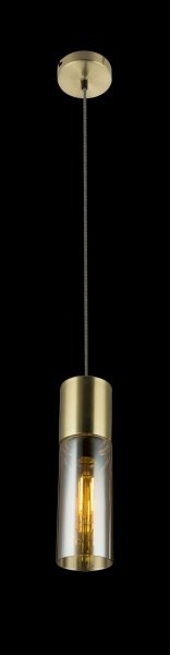 GLOBO 21000HM - Luster na lanku ANNIKA 1xE27/25W/230V pr. 10,5 cm mosadz