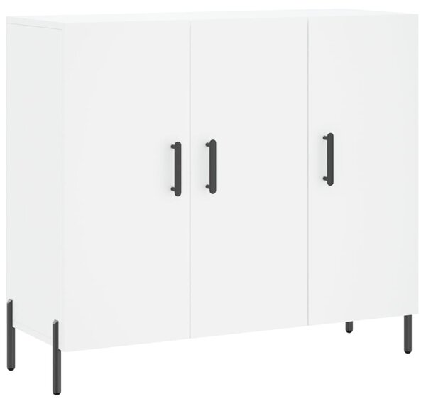 Komoda biela 90x34x80 cm kompozitné drevo