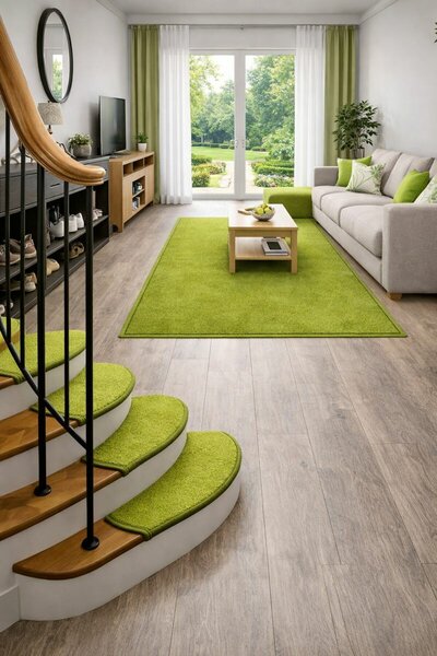 Vopi Nášľapy na schody Eton zelený obdĺžnik, samolepiaci - 24x65 obdĺžnik (rozmer vrátane ohybu)