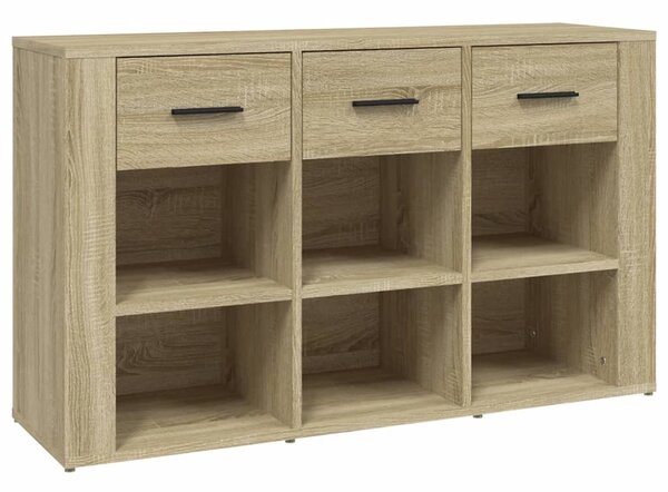 Komoda dub sonoma 100x30x59,5 cm spracované drevo
