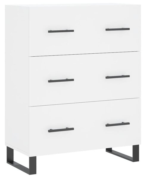 Komoda biela 69,5x34x90 cm kompozitné drevo