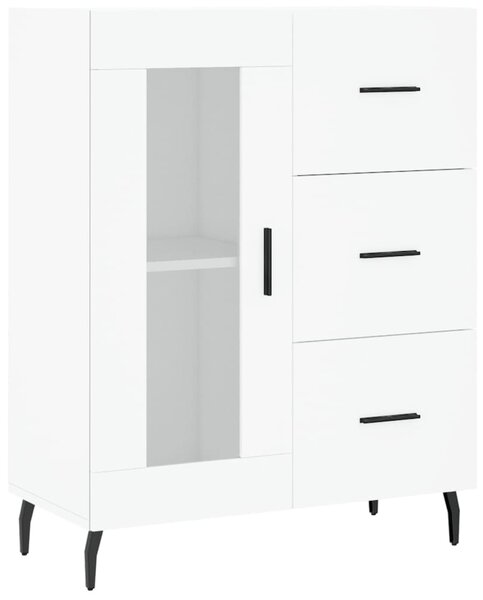 Komoda biela 69,5x34x90 cm kompozitné drevo