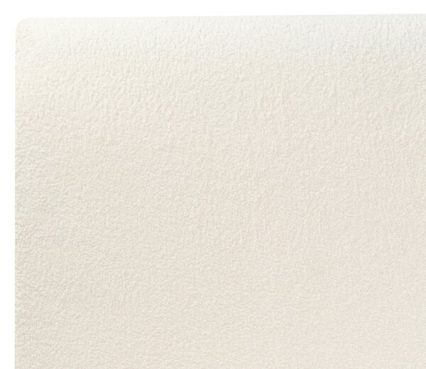 Čalúnená posteľ s úložným priestorom krémová biela buklé čalúnenie 180 x 200 cm so zásuvkami moderný škandinávsky dizajn