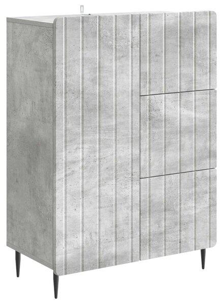 Servírovacia skriňa Betónovo sivá 66 x 34,5 x 91,5 cm