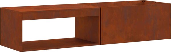 Ohnisko Hnedá 160 x 45 x 35 cm Oceľ