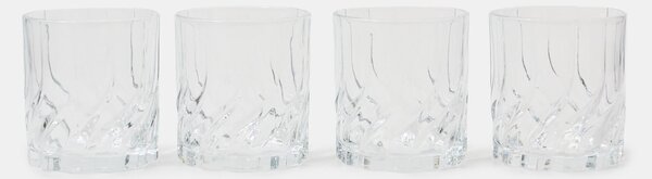 Sinsay - Súprava pohárov s reliéfnym vzorom 4 pack - clear