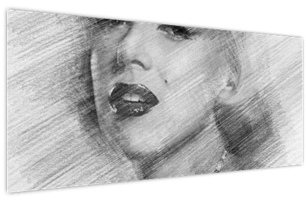 Obraz - Portrén Merilyn Monroe (120x50 cm)