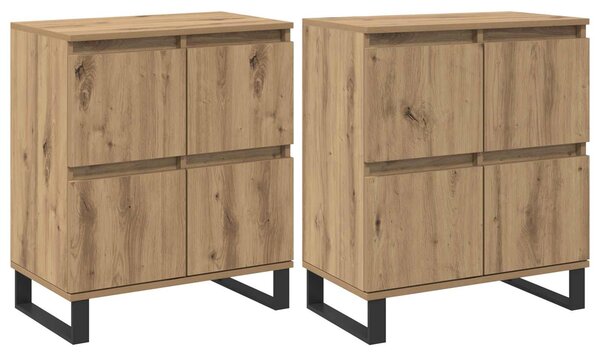 Servírovacia skriňa 2 pcs Remeselný dub 60 x 35 x 70 cm