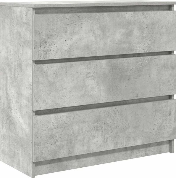 Komoda betónovo sivá 80x35x76 cm spracované drevo