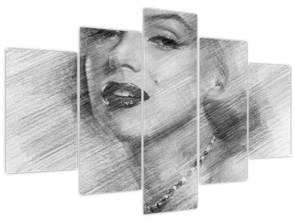 Obraz - Portrén Merilyn Monroe (150x105 cm)