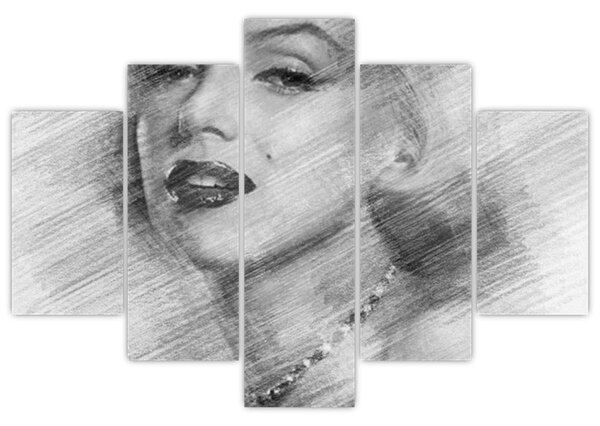 Obraz - Portrén Merilyn Monroe (150x105 cm)