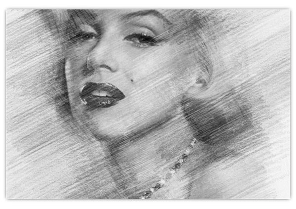 Obraz - Portrén Merilyn Monroe (90x60 cm)